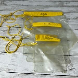 WATERPROOF bags lot of 3 for boating & other water activities